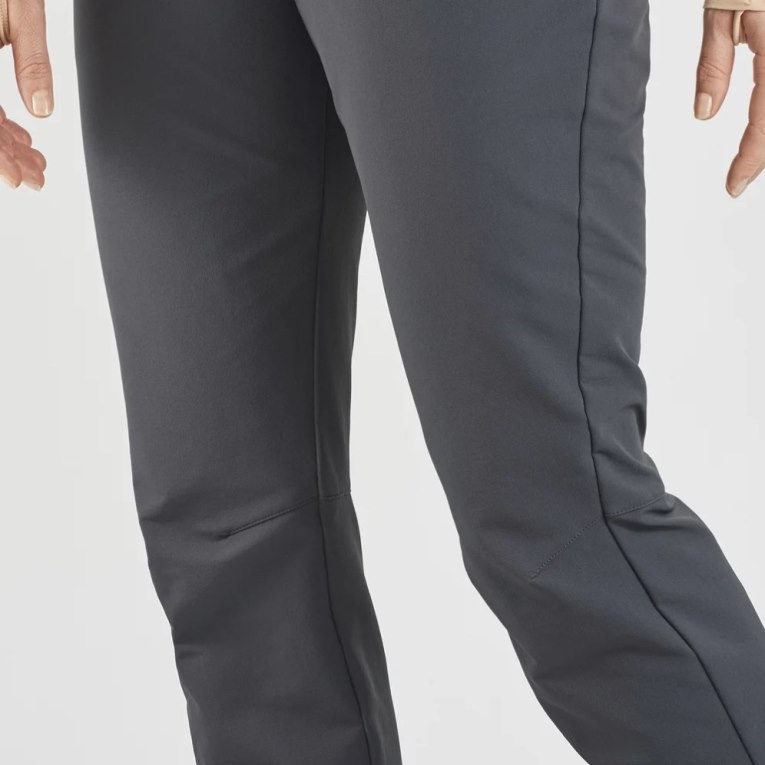 Black Salomon Wayfarer Straight Warm Women's Sport Pants | IE SR8642